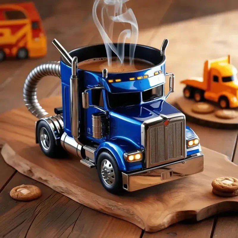 The Perfect Gift for Truck Driver Exists: Semi-Truck Coffee Mug for Long Hauls!