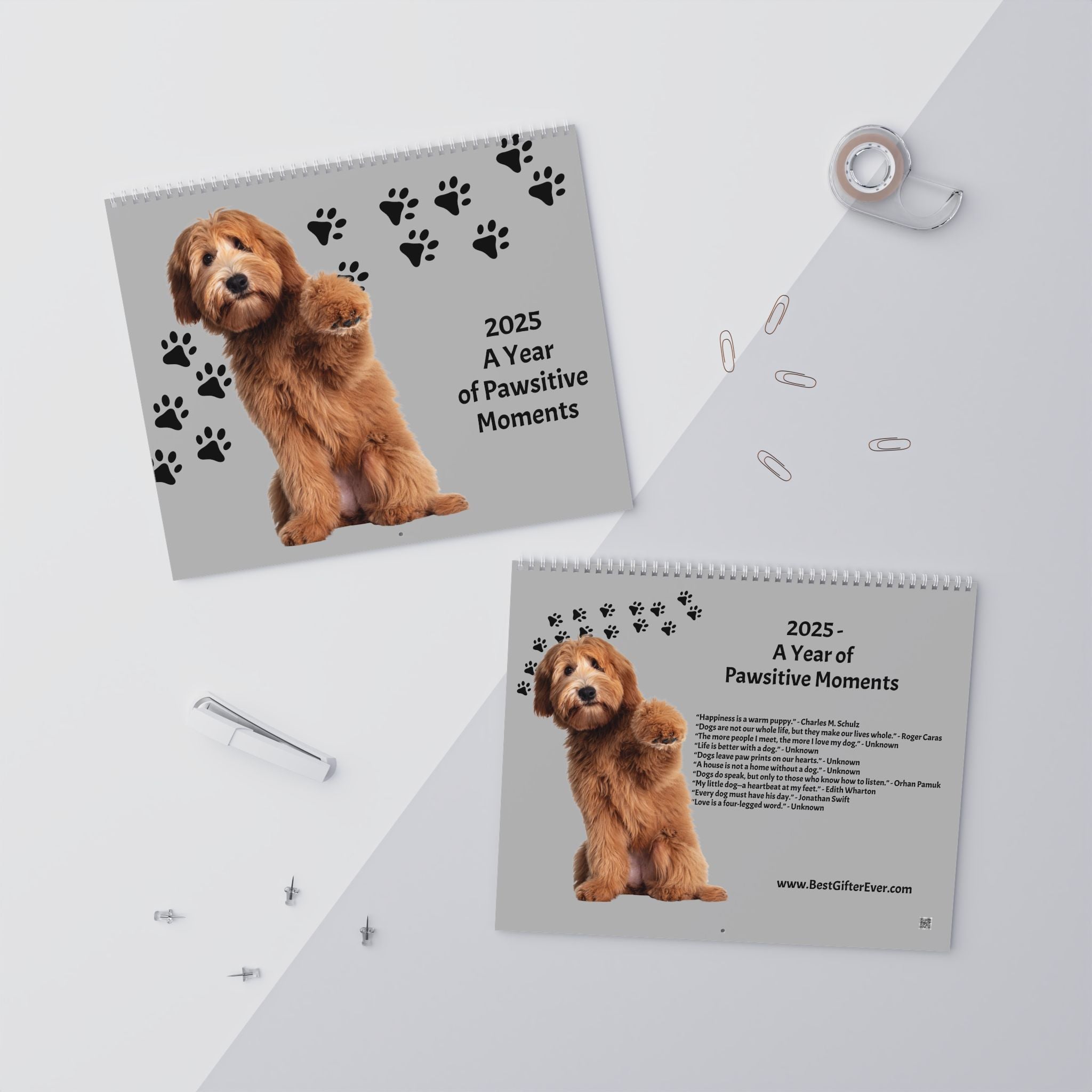 2025 Dog Lover Calendar: A Year of Pawsitive Moments with Adorable Puppies. Christmas Gift Ideas. - Best Gifter Ever: Unwrap Your Passion: Ski. Snowboard. Travel. Love. Play. Shop.