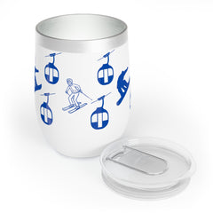 Home Comfort Wine Tumbler. Clear BPA Free Lid Tumbler. Spill Free Wine Tumbler. Horizontal Stipple Print Texture Tumbler. Elegant Design Wine Tumbler. Durable Stemless Wine Tumbler. 12 Hours Cold Wine Tumbler.