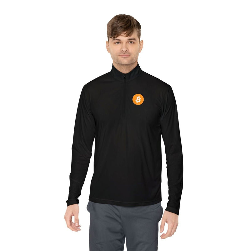 Bitcoin Minimalist Quarter - Zip Pullover – Limited Edition Exclusive Crypto Club Gear - Best Gifter Ever. Limited Edition Exclusive Crypto Club Gear