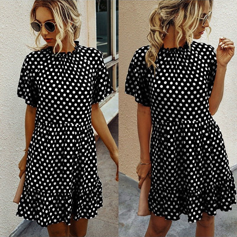 Chic Polka Dot Chiffon Dress for Millennials & Gen Z - Perfect for Spring, Summer, and Fall - Best Gifter Ever: Everyday Items and Unique Gifts for Ski, Snowboard, Travel, and More