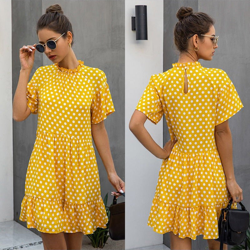 Chic Polka Dot Chiffon Dress for Millennials & Gen Z - Perfect for Spring, Summer, and Fall - Best Gifter Ever: Everyday Items and Unique Gifts for Ski, Snowboard, Travel, and More