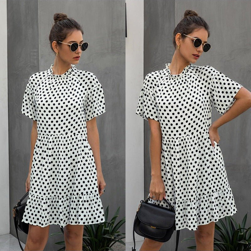 Chic Polka Dot Chiffon Dress for Millennials & Gen Z - Perfect for Spring, Summer, and Fall - Best Gifter Ever: Everyday Items and Unique Gifts for Ski, Snowboard, Travel, and More