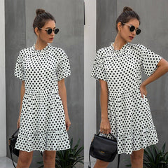 Chic Polka Dot Chiffon Dress for Millennials & Gen Z - Perfect for Spring, Summer, and Fall - Best Gifter Ever: Everyday Items and Unique Gifts for Ski, Snowboard, Travel, and More