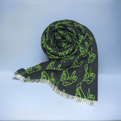 Chic Snowboarder’s Pashmina Shawl - Versatile Polyester Scarf for Fashion - Forward Slope Style. Unique gifts for her. Best gifts for snowboarding women. Women snowboard.