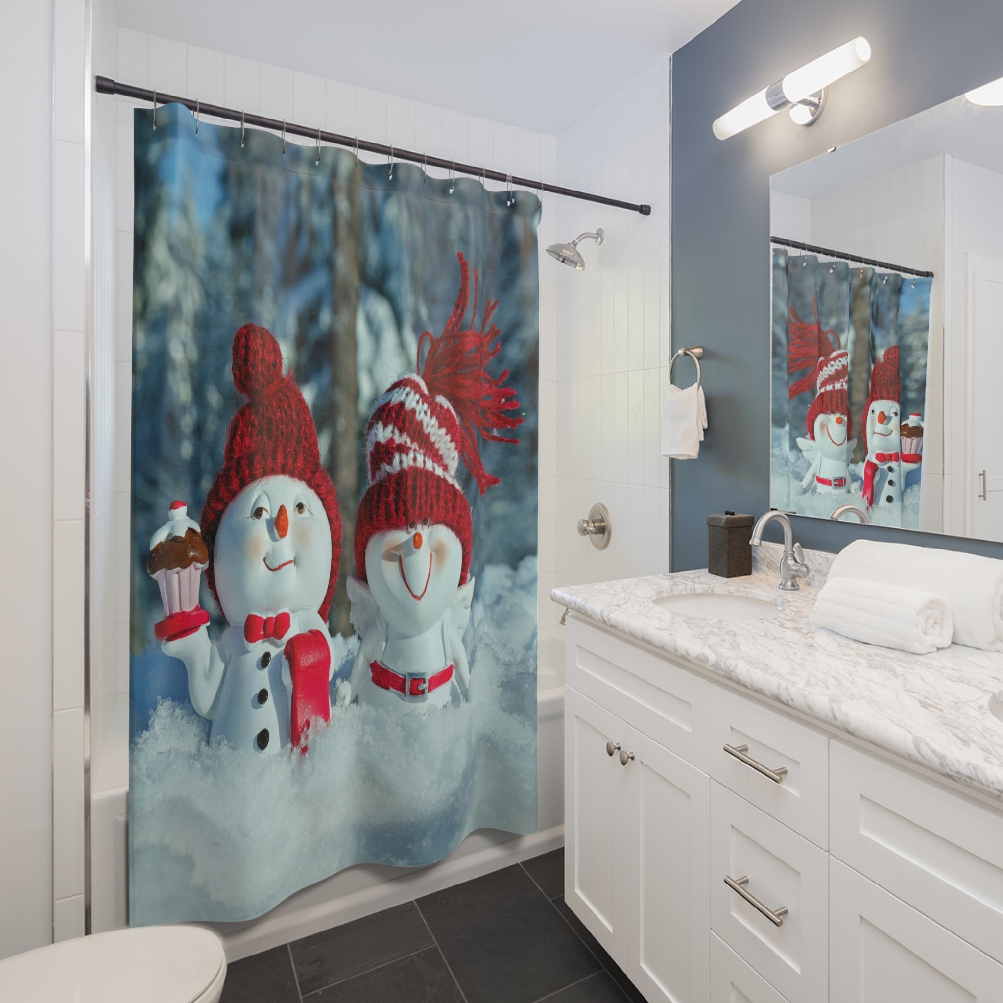 Cozy Snowmen Bath Mats - Anti - Slip Winter Decor for Kids Bathroom - Best Gifter Ever: Unwrap Your Passion: Ski. Snowboard. Travel. Love. Play. Shop.