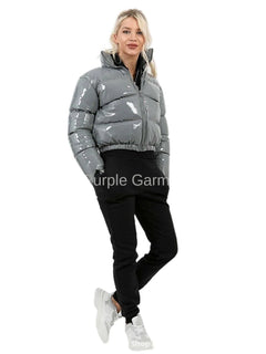 Cozy Yet Chic. Winter Fashion Staple. Bold Cold Weather Look. Streetwear cropped jacket for women.