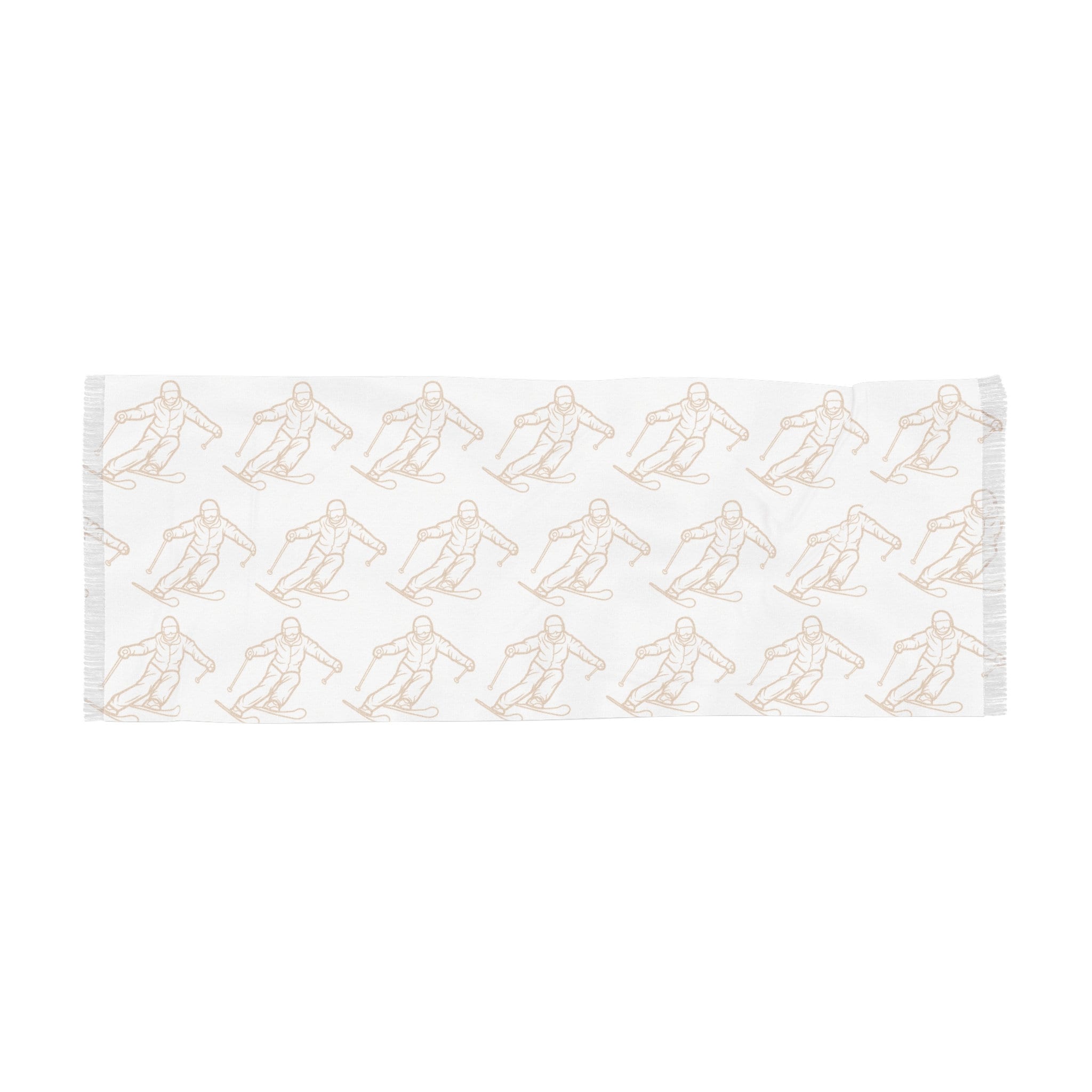 Elegant Women' s Scarf, Ski - Themed Fashion Shawl, Stylish Lightweight Pashmina, Sophisticated Headscarf, Polished Accessories, Neutral Colors - Best Gifter Ever: Unwrap Your Passion: Ski. Snowboard. Travel. Love. Play. Shop.