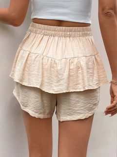 High waisted shorts. Wrinkle free shorts. Ladies summer shorts. Womens flowy shorts. Trendy fashion shorts.