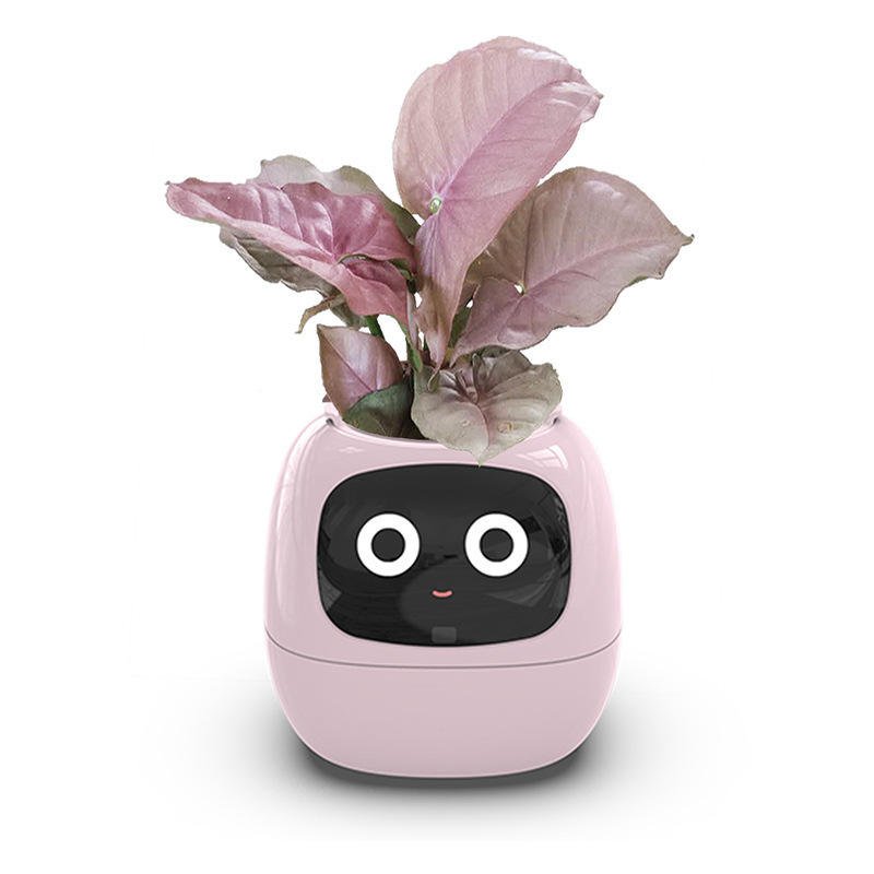 High - End AI Smart USB Planter - WiFi Connected, Interactive, Eco - Friendly with Emotional Pet Display - Family oriented fun gift for every member. Smart planter for indoor garden.