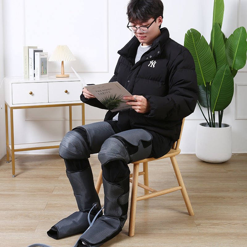 Heated Compression Boots For Pain Relief. Leg Massager Covering Foot To Thigh. Adjustable Intensity Leg Massager. Leg Massager With 3 Massage Modes. Compression Therapy Boots For Swelling.