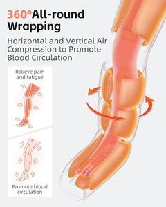 Lymphatic Drainage Compression Boots. Leg Massager With 3 Heat Levels. Premium Leg Massager For Lipedema Care.
