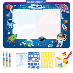 Water Drawing Mat With Accessories. Montessori-Inspired Art Toy. Water Canvas With Magic Pens.