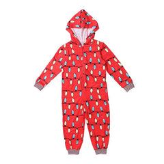 Kids Christmas onesie with zipper. Mom and dad matching Christmas pajamas.