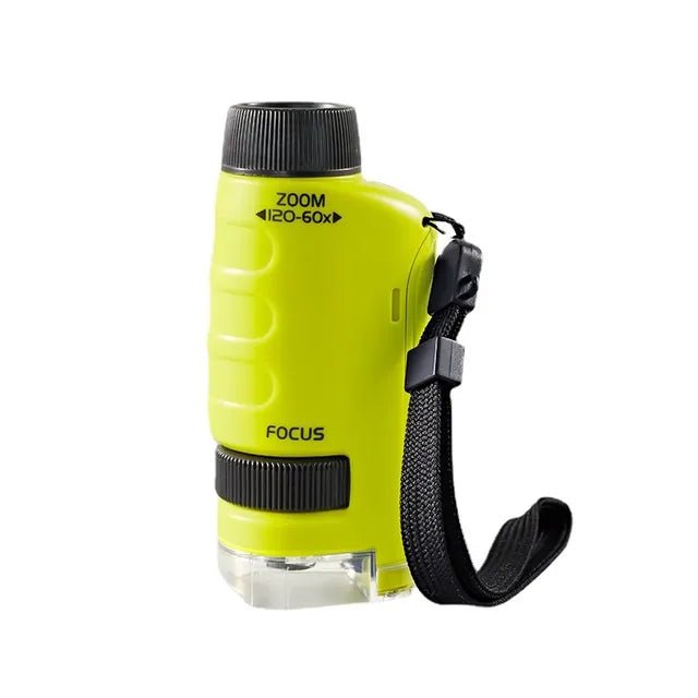 Pocket Microscope for Kids β 60X - 120X Kidβs Microscope with LED Light, Portable STEM Toy for Students, Beginners & Young Explorers - Best Gifter EverPocket Microscope - STEM Toybeginner microscopebest Christmas toy for kids. Montessori Christmas giftseducational toys for kids