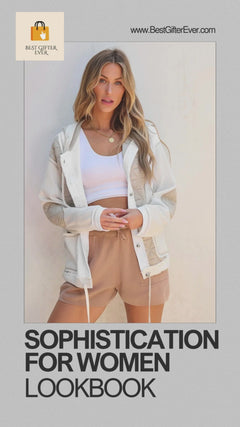 Sophistication for women from Best Gifter Ever. Wardrobe staples: shorts, jeans, denim, skort, jacket, hoodie, polka dot dress and more.