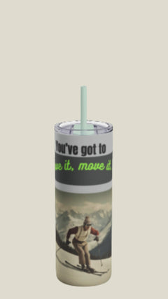 Stay Hydrated on the Slopes: 20oz Retro Insulated Ski Tumbler - Eco-Friendly