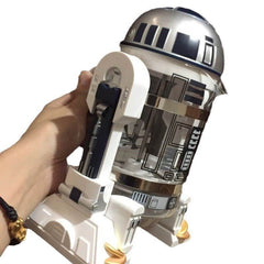 Heat-resistant coffee maker. Star Wars coffee gift. Coffee press for collectors. Star Wars home barista. R2-D2 coffee pot. French press for tea.