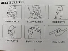 Best home therapy for knees, shoulder and elbows. Strong pain reliever for joint and arthritis pain. Red light therapy device with massage function. Portable massager for joint pain.