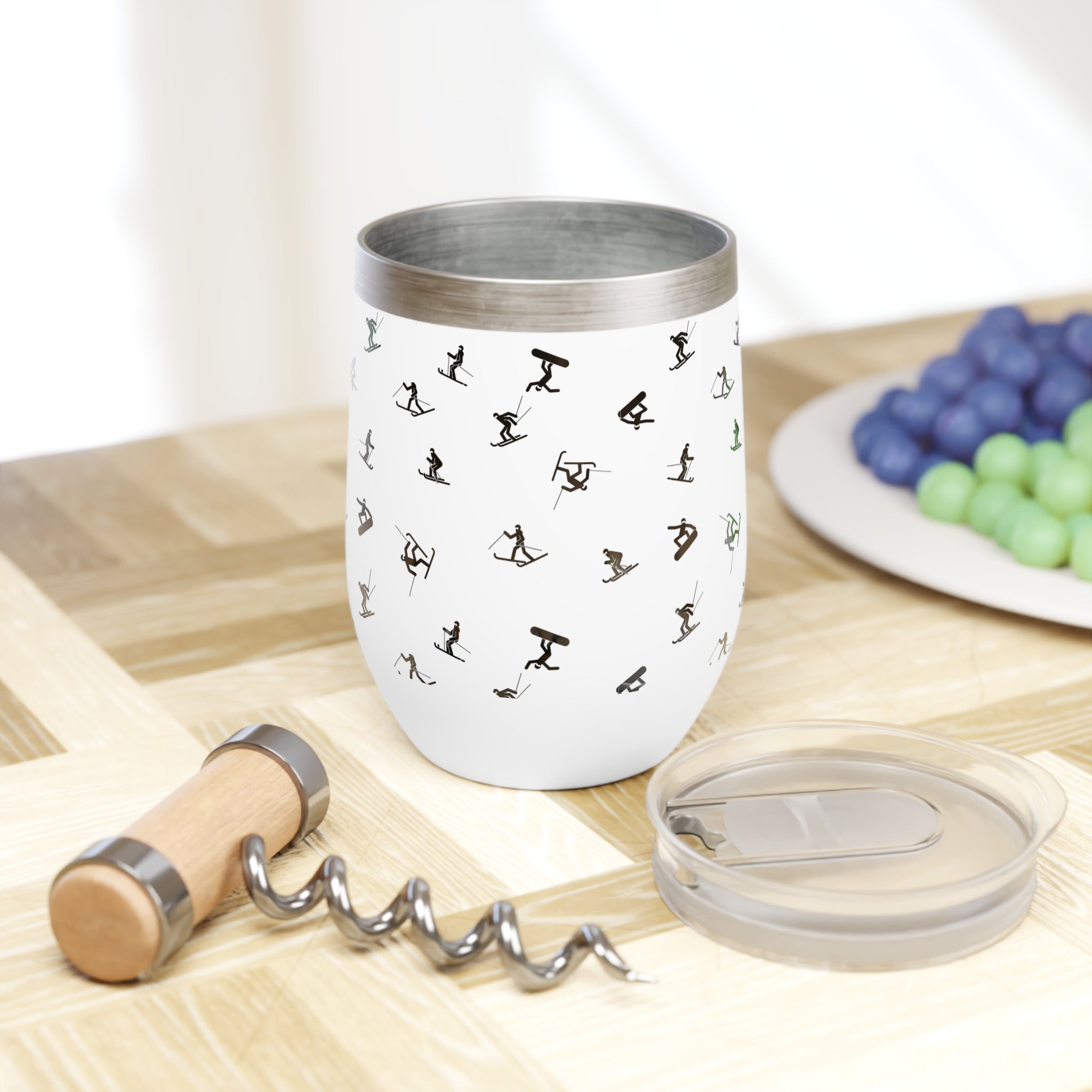 Sip in Style with Our Ski and Snowboard - Themed Stainless Steel Tumbler! Wine or Hot Chocolate Anyone? - Best Gifter Ever: Unwrap Your Passion: Ski. Snowboard. Travel. Love. Play. Shop.