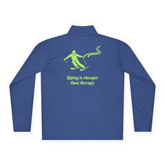 Skiing is cheaper than therapy - Pullover I Second layer for skiers with sass I For men I For women - Best Gifter Ever: Unwrap Your Passion: Ski. Snowboard. Travel. Love. Play. Shop.