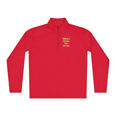Skiing is cheaper than therapy - Pullover I Second layer for skiers with sass I For men I For women - Best Gifter Ever: Unwrap Your Passion: Ski. Snowboard. Travel. Love. Play. Shop.