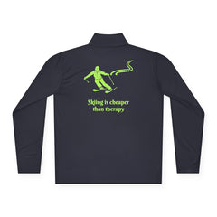 Skiing is cheaper than therapy - Pullover I Second layer for skiers with sass I For men I For women - Best Gifter Ever: Unwrap Your Passion: Ski. Snowboard. Travel. Love. Play. Shop.