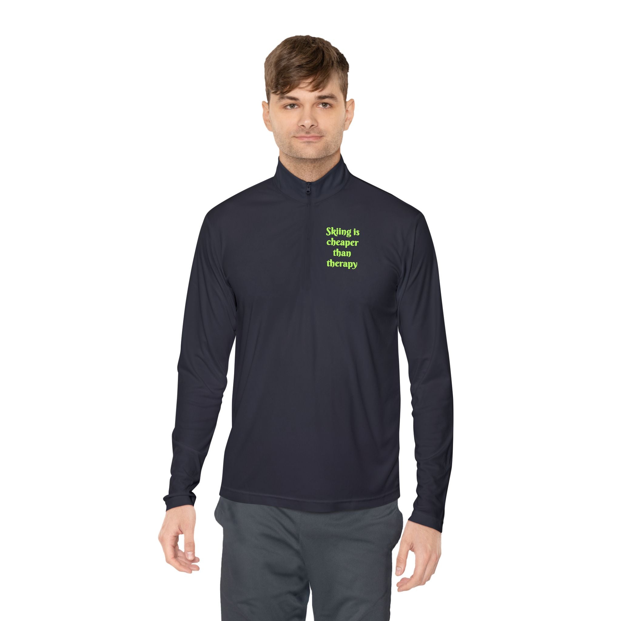 Skiing is cheaper than therapy - Pullover I Second layer for skiers with sass I For men I For women - Best Gifter Ever: Unwrap Your Passion: Ski. Snowboard. Travel. Love. Play. Shop.