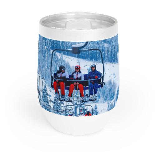 Slope - Ready Skiers: Chill Wine Tumbler for Alpine Enthusiasts! Mix and Match Design Collection for a Perfect Gift Set! - Best Gifter Ever: Unwrap Your Passion: Ski. Snowboard. Travel. Love. Play. Shop.
