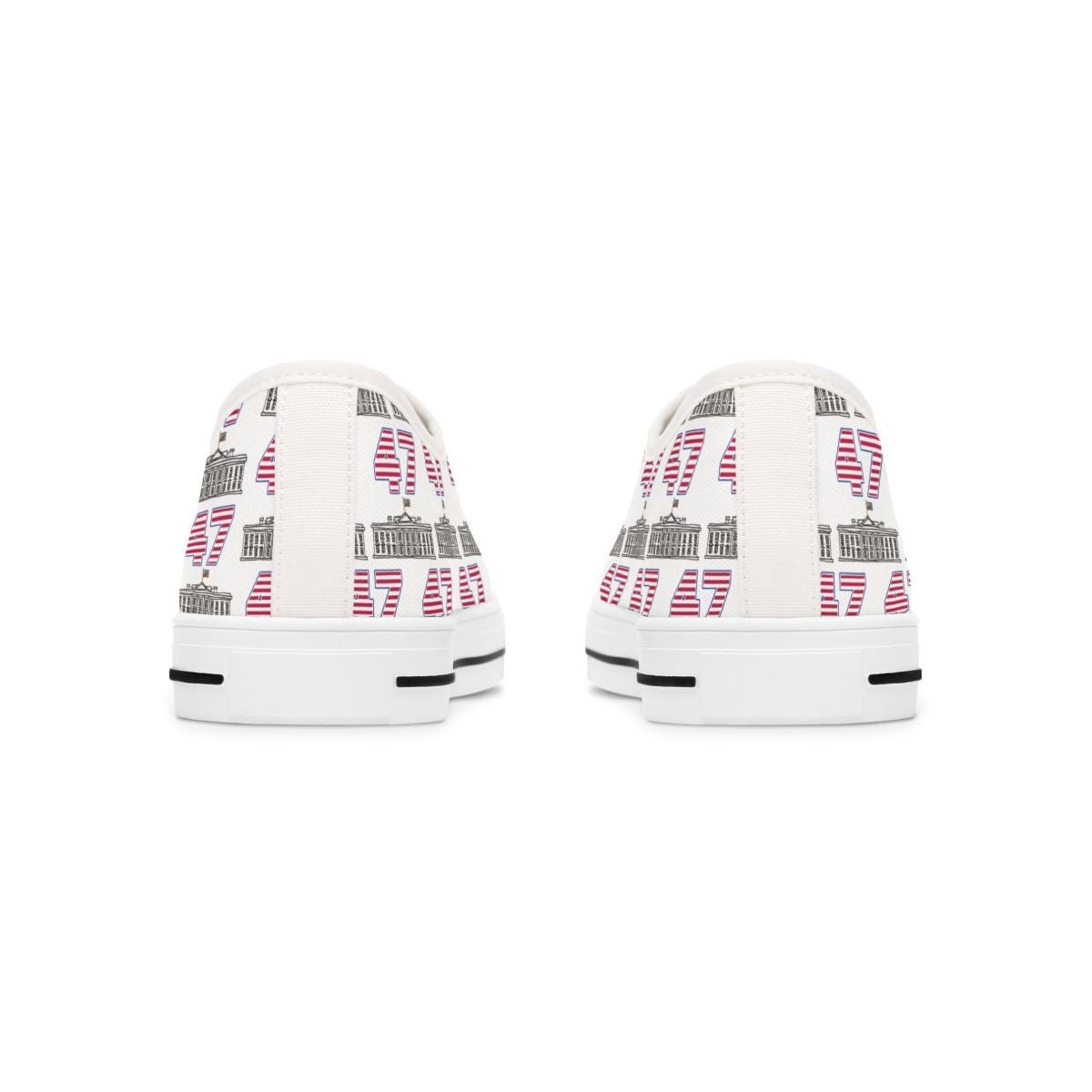 Sneakers Celebrating the 47th US President - Stylish Women's Low Tops in White or Black for Comfort & Style - Best Gifter Ever: Everyday Items and Unique Gifts for Ski, Snowboard, Travel, and More