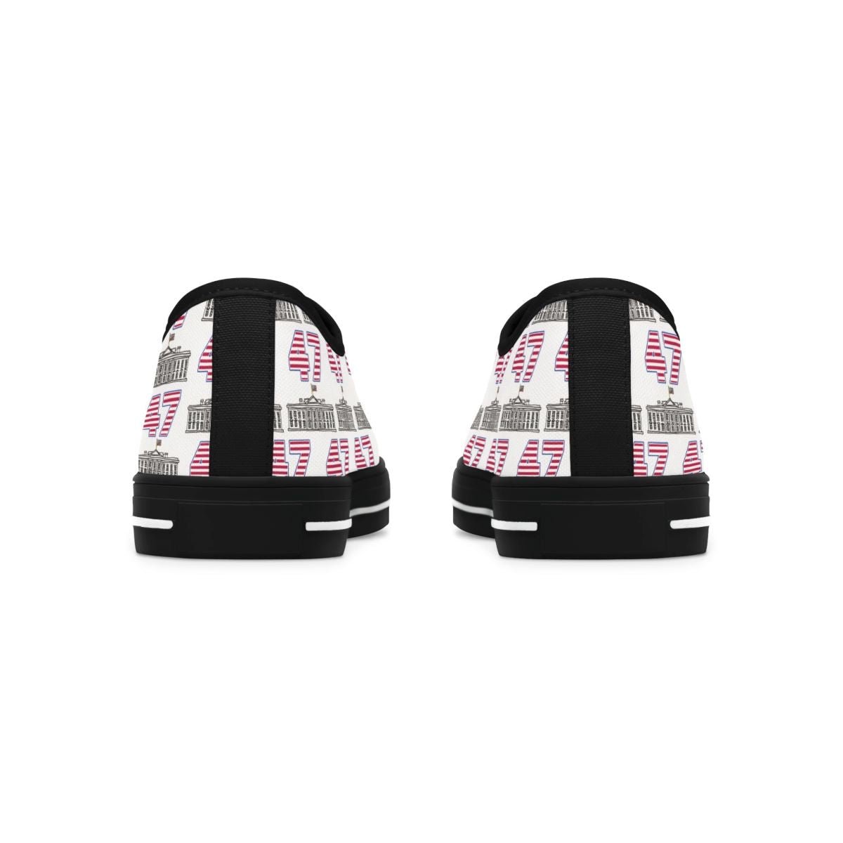 Sneakers Celebrating the 47th US President - Stylish Women's Low Tops in White or Black for Comfort & Style - Best Gifter Ever: Everyday Items and Unique Gifts for Ski, Snowboard, Travel, and More