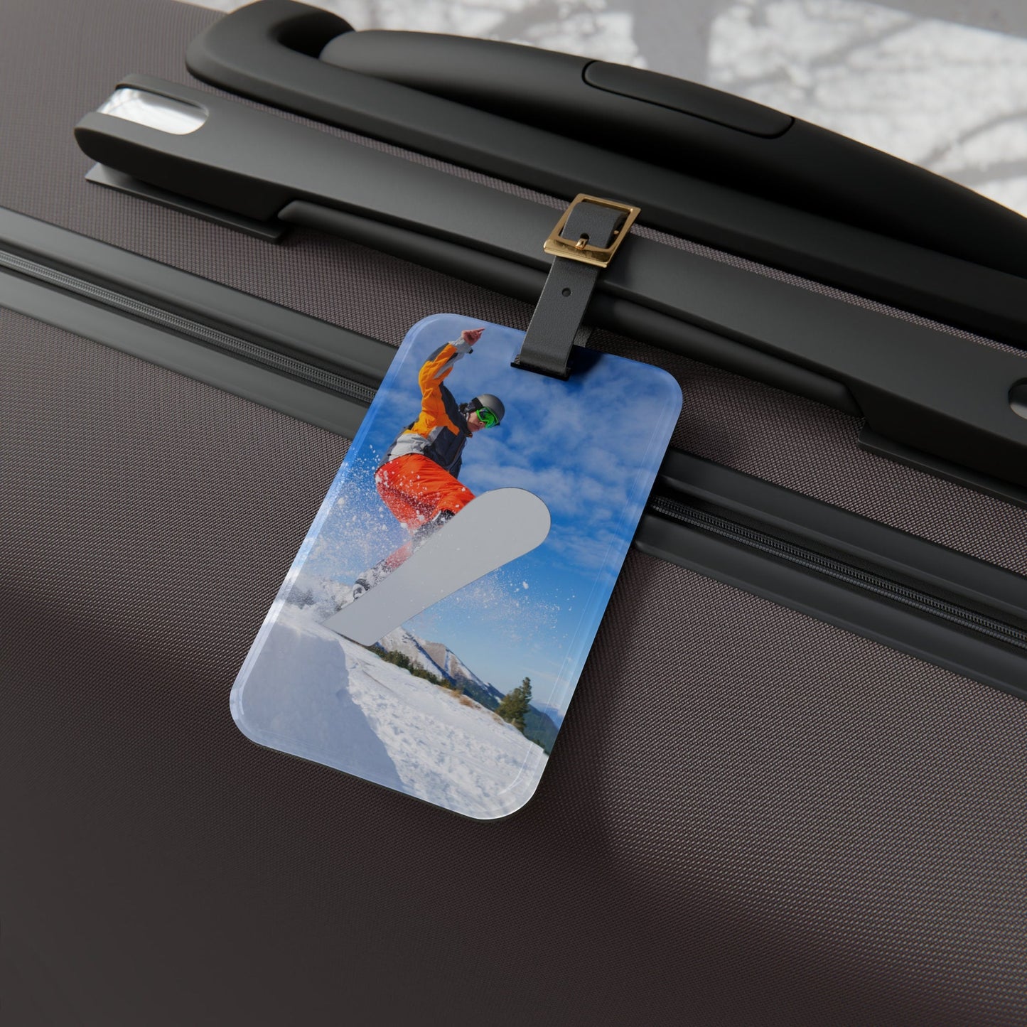 Winter travel personal identifiers for bags, luggage, suitcases, gear and more.