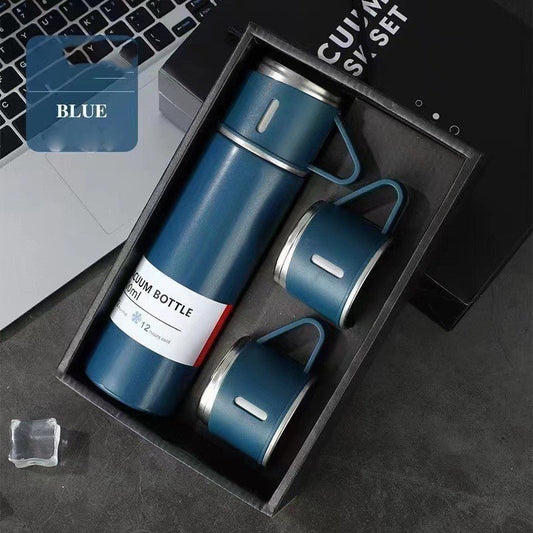 Gift‑ready stainless steel thermos cup with secure lid and durable construction for everyday use