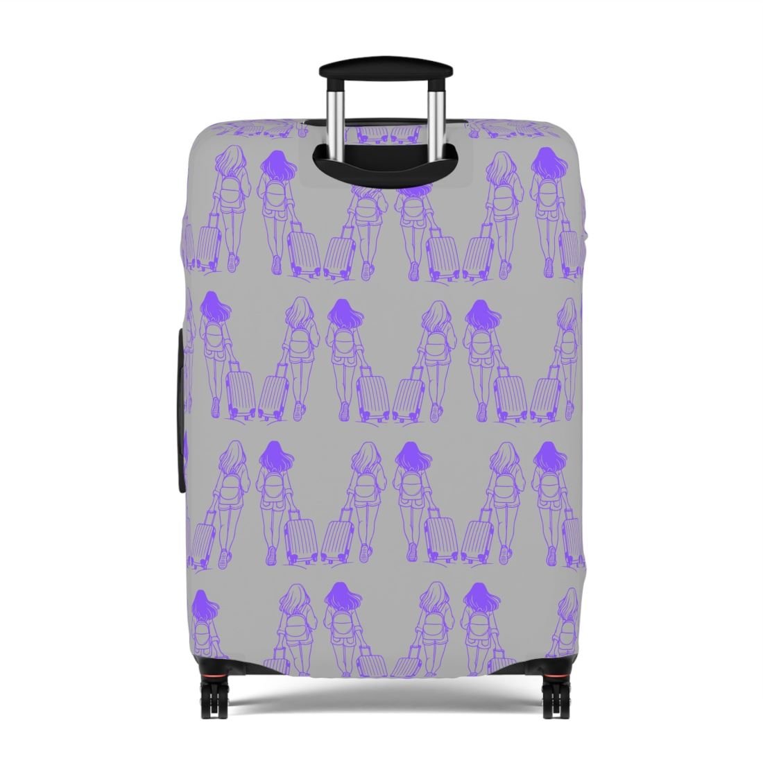 Stylish Gray Luggage Cover for Traveling Ladies | Protect & Personalize Your Suitcase and Carry - On! - Best Gifter Ever: Everyday Items and Unique Gifts for Ski, Snowboard, Travel, and More