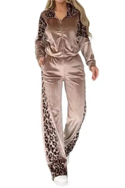 Stylish Leopard Print Two - Piece Pant Set - Casual Outfit for Women for All - Day Wear - Best Gifter EverLeopard 2 - piece Pant Setaccessoriesall day wearanimal print fashion