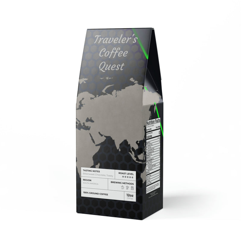 Traveler’s Coffee Quest - Bitterroot Blend | Dark French Roast World Map Coffee I Journey Recollections - Best Gifter Ever: Unwrap Your Passion: Ski. Snowboard. Travel. Love. Play. Shop. Perfect blend coffee.