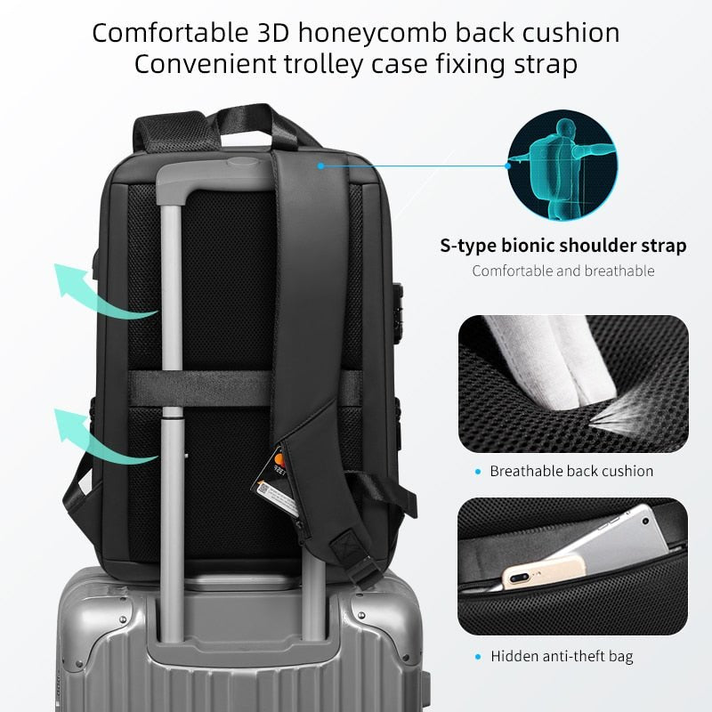 Ultra - Light Modern Minimalistic Backpack - Anti - Theft, Waterproof, USB Charging, for Travel, School, and Business - Best Gifter Ever: Everyday Items and Unique Gifts for Ski, Snowboard, Travel, and More