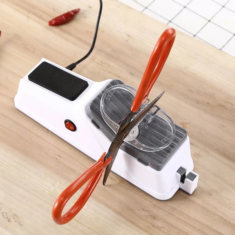 USB Electric Knife Sharpener - Adjustable Kitchen Gadget for Knives and Scissors, Professional Tool - Best Geek Gifts.