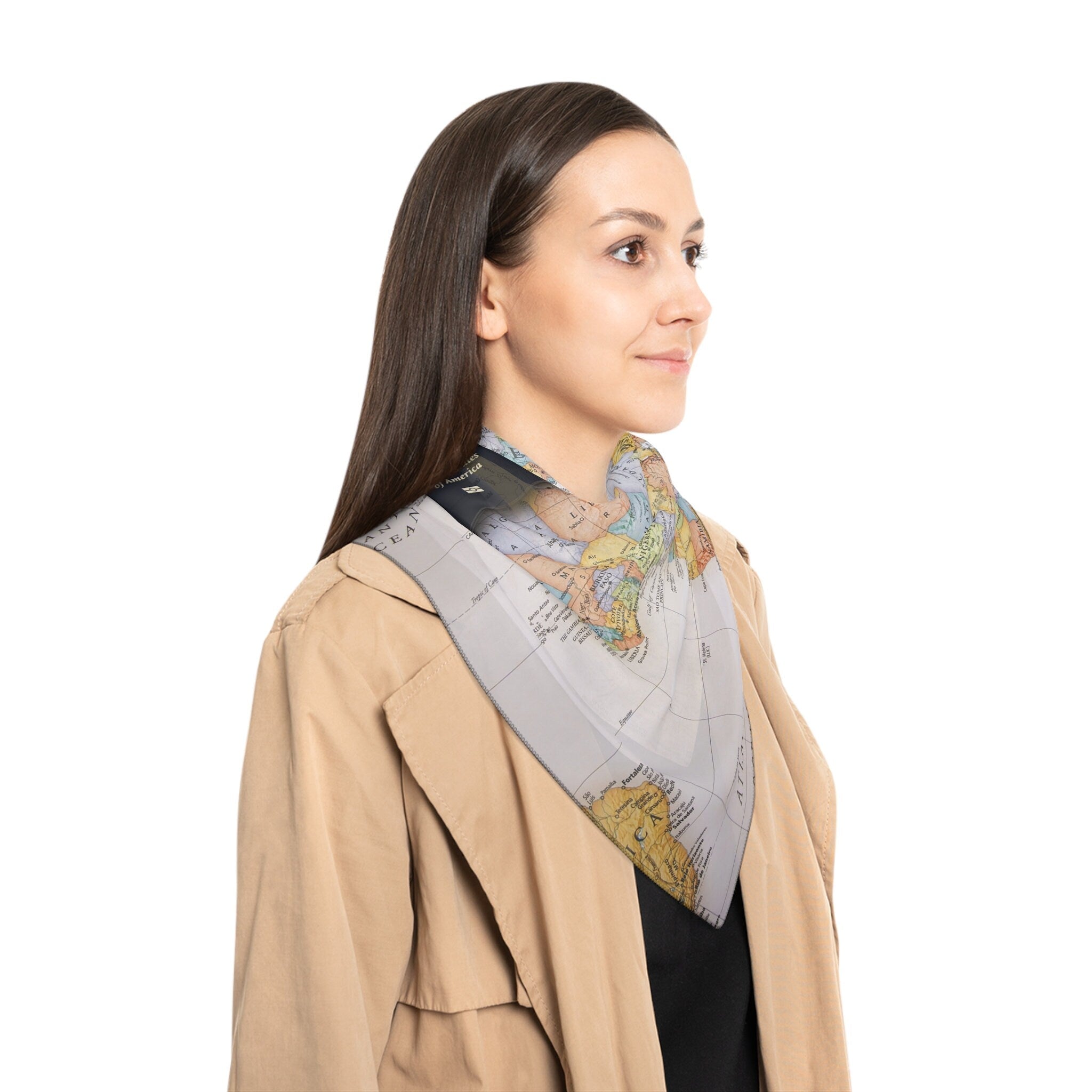 World Map Sheer Scarf: Elevate Your Style Globally! đ⨠- Best Gifter Ever: Unwrap Your Passion: Ski. Snowboard. Travel. Love. Play. Shop.