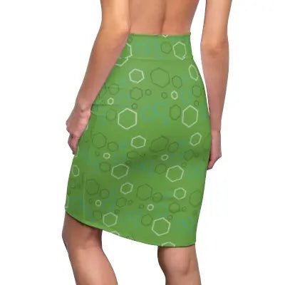 Geometric Harmony: Enhance Your Fashion Game with Matching Outfits in Green Geometric Patterns