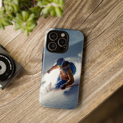Ski phone case for iPhone, side profile