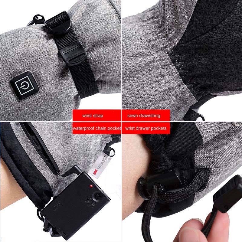Waterproof Heated Gloves. 3-Speed Heating Gloves. Long-Lasting Battery Gloves. Heated gloves for skiing.