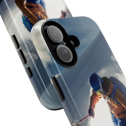 Ski phone case for iPhone works with wireless charging