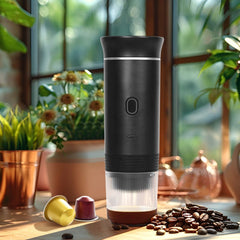 USB-powered coffee maker for brewing fresh coffee on a cruise.
Compact coffee gadget for him to enjoy espresso anywhere.