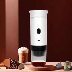 Portable coffee maker for hiking and outdoor use. USB-powered espresso machine for tech enthusiasts. Single-serve coffee maker for small kitchens and dorm rooms.