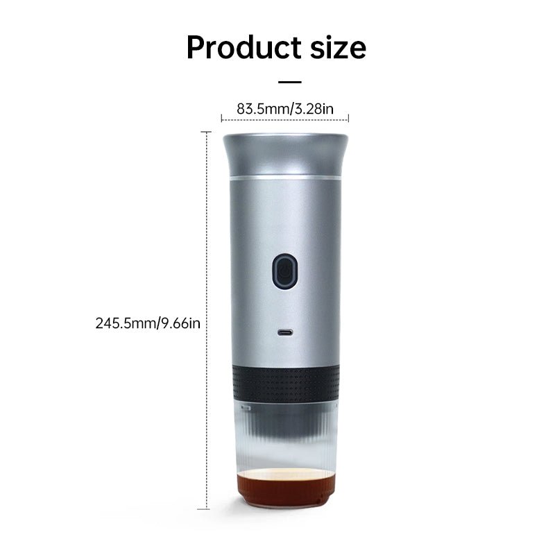 Compact coffee machine for cruise ship travelers. Cordless espresso maker is a must-have travel gadget.