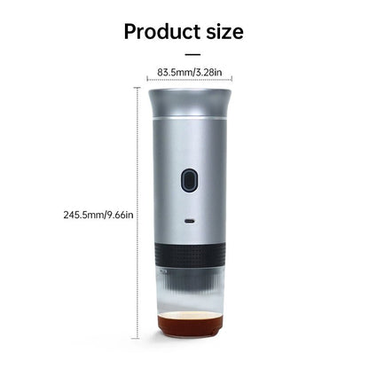 Compact coffee machine for cruise ship travelers. Cordless espresso maker is a must-have travel gadget.