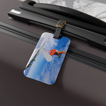Personalized acrylic snowboarder luggage tag, gift for snowboarders - view 5