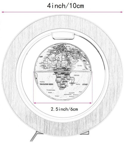 Floating World Globe – Magnetic Levitating Globe with LED Light