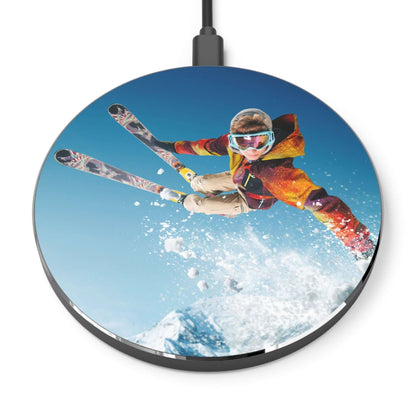 Adventure iPhone Wireless Charger | 10W Personalized Charging with Skier Design. - Best Gifter Ever: